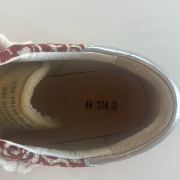 Golden Goose Rare Dark Red and Ivory Jacquard Super Star purchased in Rome. - Picture 3 of 7